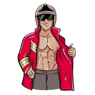 Sticker Firefighter - 7