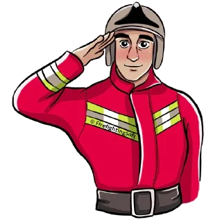 Sticker Firefighter - 5