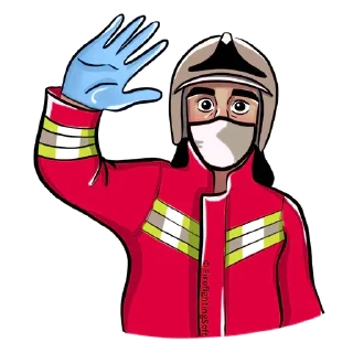 Sticker Firefighter - 4