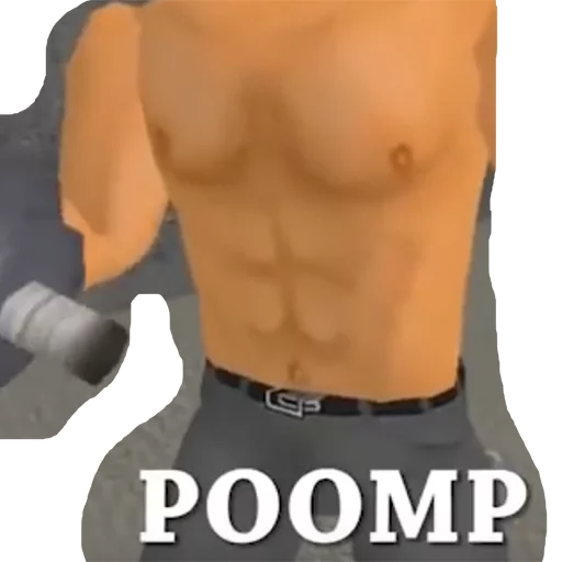 Sticker Poomp-the-mooscles - 6