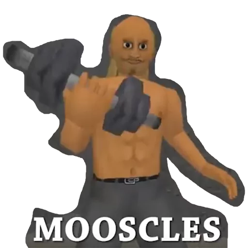 Sticker Poomp-the-mooscles - 2