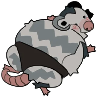 Sticker love_is_stored_in_the_possum - 5