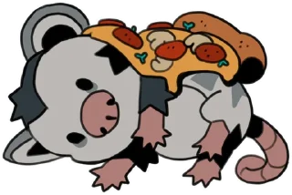 Sticker love_is_stored_in_the_possum - 1