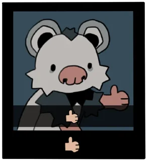 Sticker love_is_stored_in_the_possum - 4