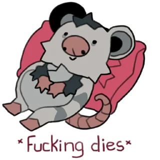 Sticker love_is_stored_in_the_possum - 11