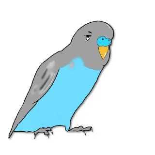 Стикер Попугайчик от ┈♛Евгеши ♛┈ @Qj8yMAlwax9iNDli - 0