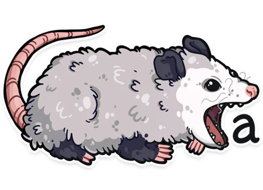 Стикер awesomepossum (@kotypic) - 1