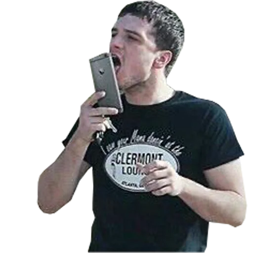 person human face mobile phone