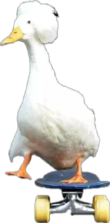 Sticker Гусь Лизы. НЕ ТРОГАТЬ БЕЗ РАЗРЕШЕНИЯ! - 3