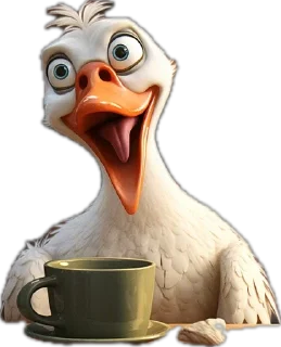 Sticker Гусь Лизы. НЕ ТРОГАТЬ БЕЗ РАЗРЕШЕНИЯ! - 10