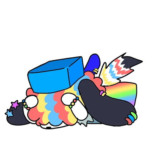 Стикер радужная сабака🐾 - 5