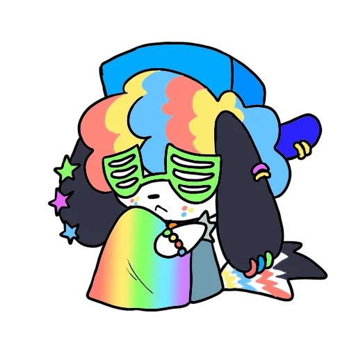 Стикер радужная сабака🐾 - 4