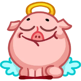 Стикер @DERBETOFF / @REFUGE_CHAT / жизнь свинкам, смерть бранящим. - 8