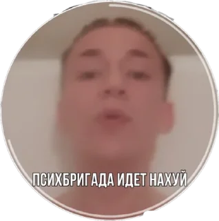 Sticker псих бригада ору - 5