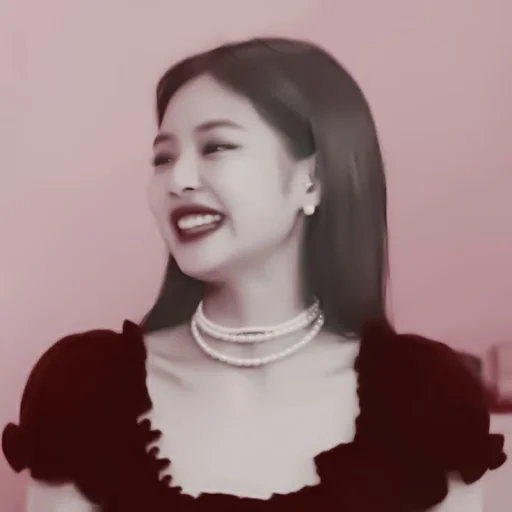 human face necklace person