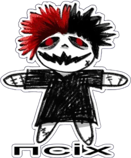 Стикер psychocvrsxd - 1