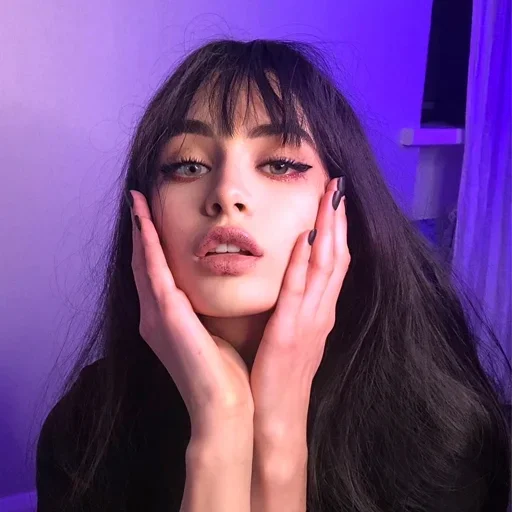 person human face lip