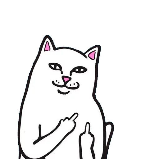 кошка эскиз рисование