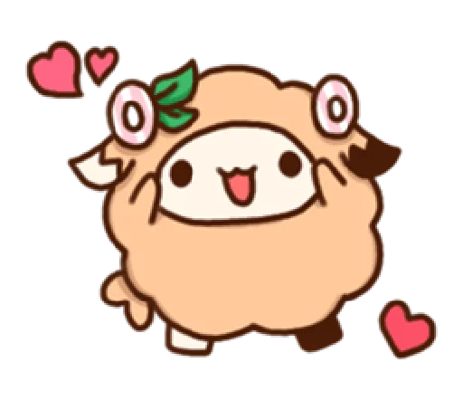 puff sheep | @cutestickers4you - 