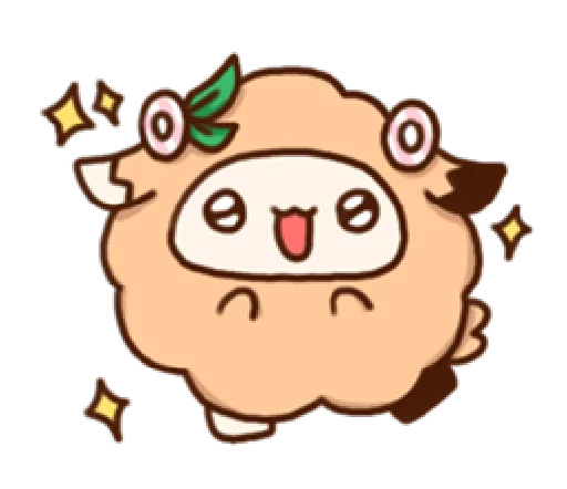 Sticker puffsheep - 1