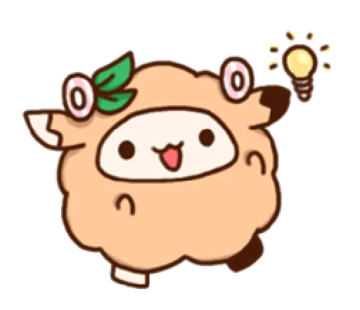 Sticker puffsheep - 1