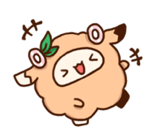 Sticker puffsheep - 1