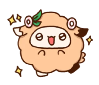Стикер puff sheep | @cutestickers4you - 10