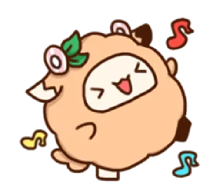 Стикер puff sheep | @cutestickers4you - 6
