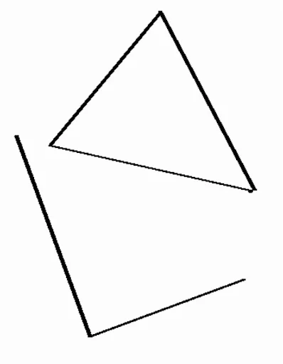 line triangle sketch