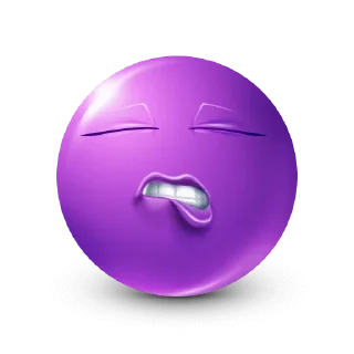 Стикер Purple Emoji @TgSticker - 2