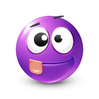 Стикер Purple Emoji @TgSticker - 3