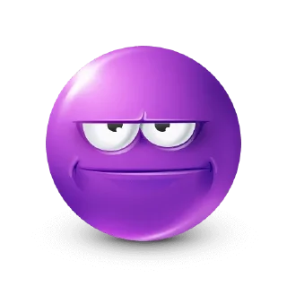 Стикер Purple Emoji @TgSticker - 9