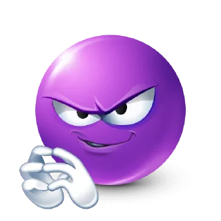 Стикер Purple Emoji @TgSticker - 11