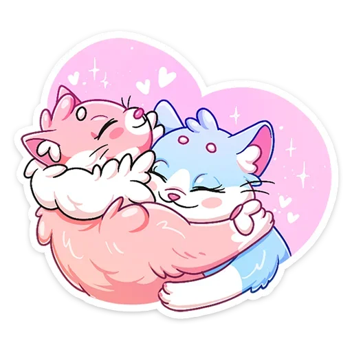 Стикер purrfect_pair_vk - 1