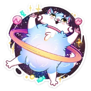 Sticker Замурчательная парочка :: @TgSticker - 0