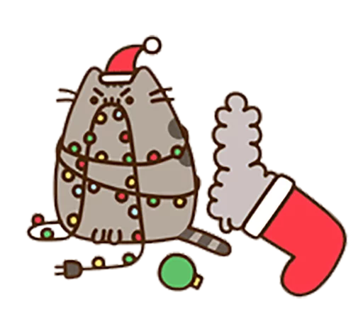 Стикер pussheen - 1