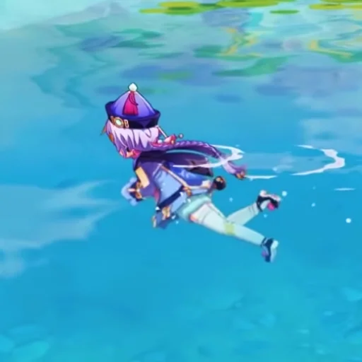 swimming cartoon water