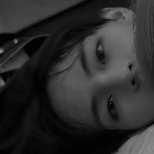 black and white human face person