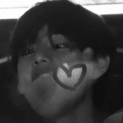 black and white human face smile