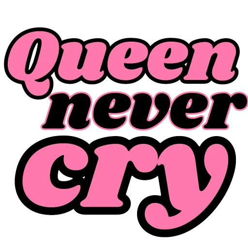 Sticker queen_never_cry_e89ee_by_TgEmodziBot - 1