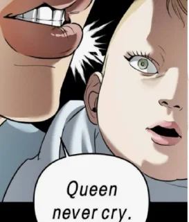 Sticker queen never cry @premiuss - 1