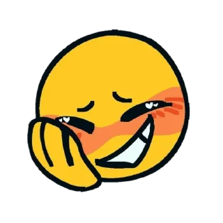 Стикер cute cursed emoji. - 2