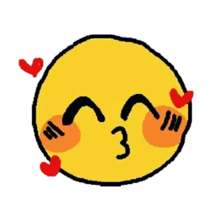 Стикер cute cursed emoji. - 1