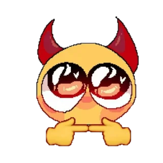 Стикер cute cursed emoji. - 10