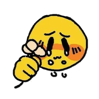 Стикер cute cursed emoji. - 8