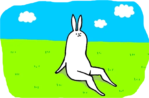 Sticker rabbit_legs_by_TgSticker_bot - 1