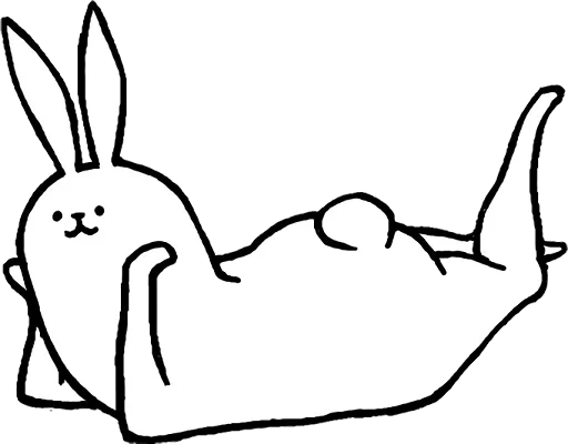 Sticker rabbit_legs_by_TgSticker_bot - 1