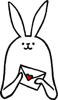 Стикер Rabbit With Beautiful Legs :: @BrokenStickers - 5