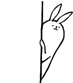 Стикер Rabbit With Beautiful Legs :: @BrokenStickers - 2