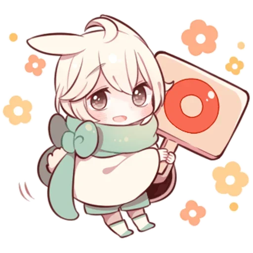 Стикер Зайчик @tg_sticks - 11